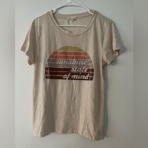 Tan graphic tshirt